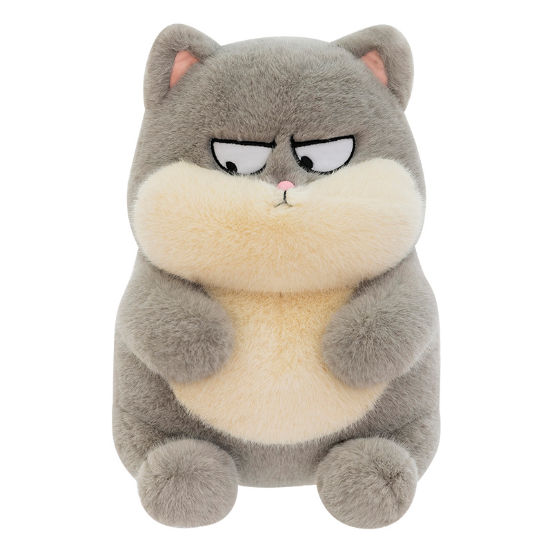 A cool and cool little cat plush toy, a super cute cartoon cat doll, a cloth doll, a gift for girls and children Item Picture