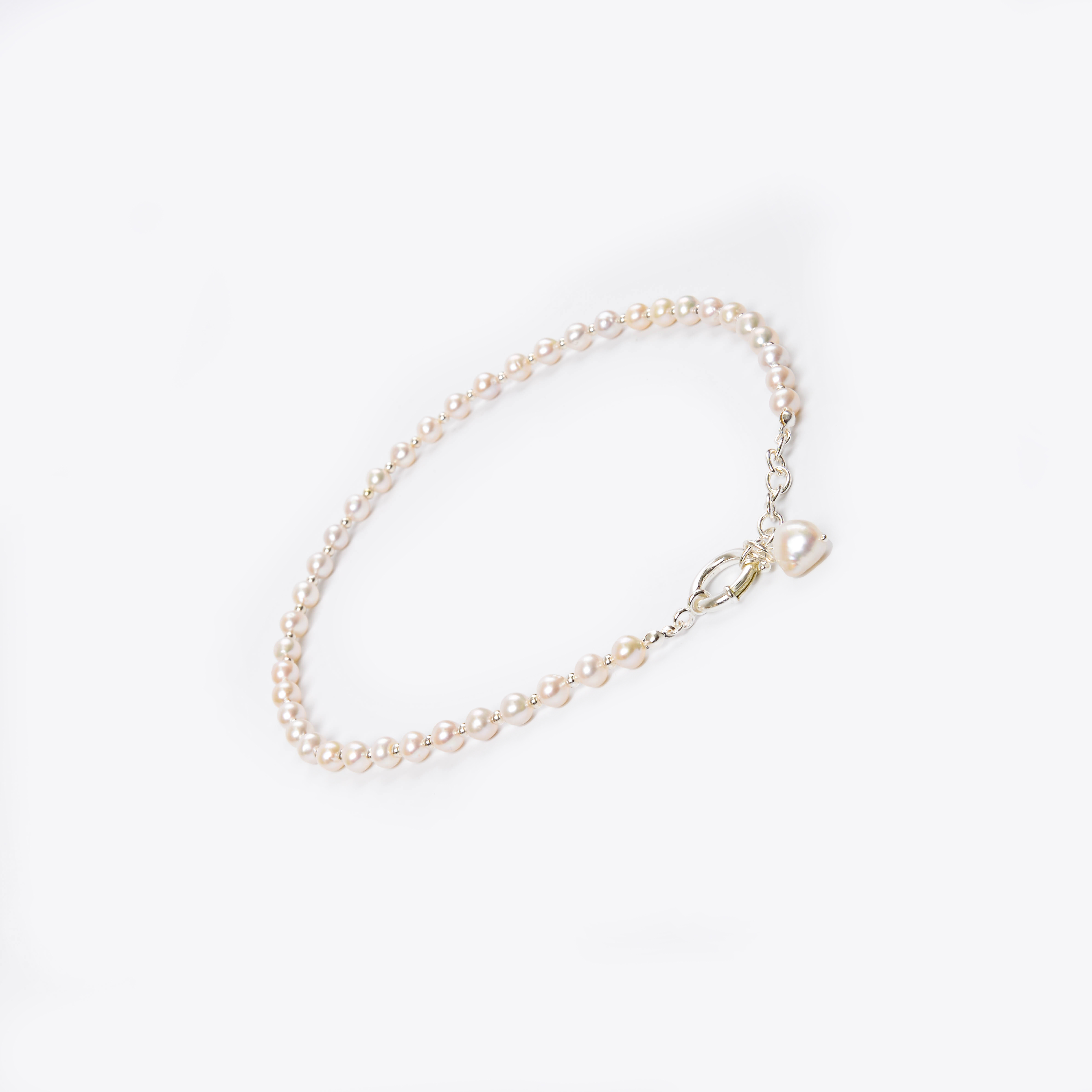 欧美跨境爱心珍珠项链爱心珍珠手链 细节图