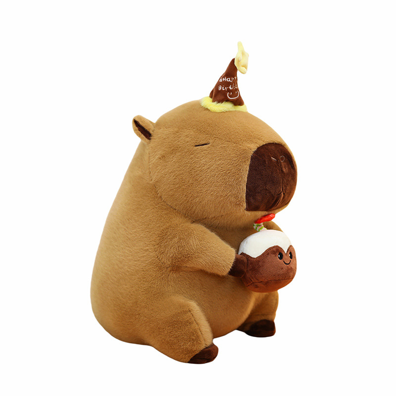 Cross-border new product Kapipala plush toy, the same cute birthday cake as the Internet celebrity, capybara doll event gift Item Picture