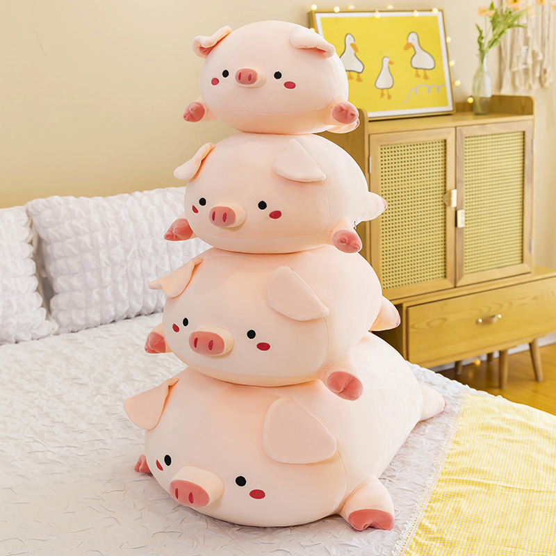 New shy pig plush toys, cute pig throw pillows, children's dolls, boys' and girls' gift pillows wholesale Application Scenario