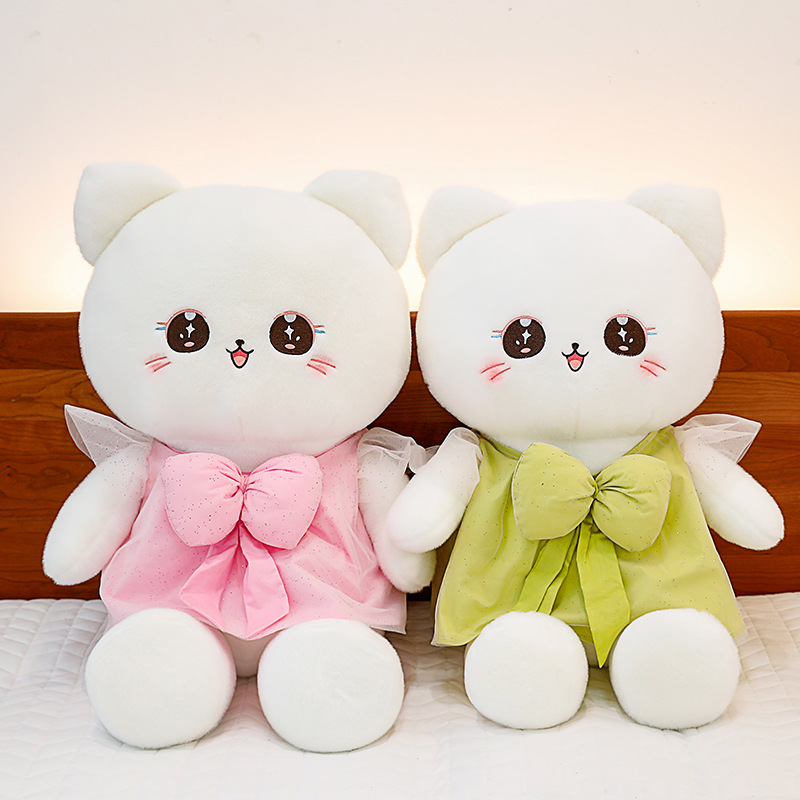 New toy birthday gifts for girls wearing skirts, cat princess little cat dolls, exchange scissors machine dolls wholesale full figure