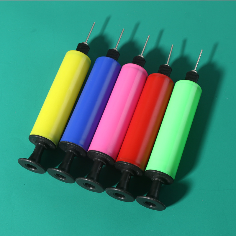 Wholesale large-sized hand-pushed basketball needle pump, PVC rubber ball air needle, inflatable pat ball, watermelon ball air pump details Picture
