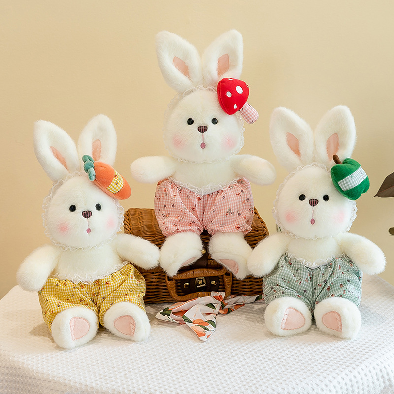 Popular online celebrity rabbit plush toys, bed pressing dolls, warm sun dolls, soothing sleeping cushions, wedding gifts for girls full figure