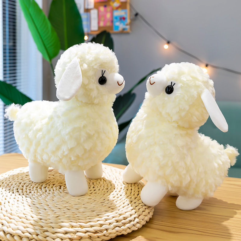 Cute new alpaca fleece toys, grass mud horse figurines, creative Internet celebrity bestsellers, divine beast dolls, and cloth dolls are crossing borders full figure