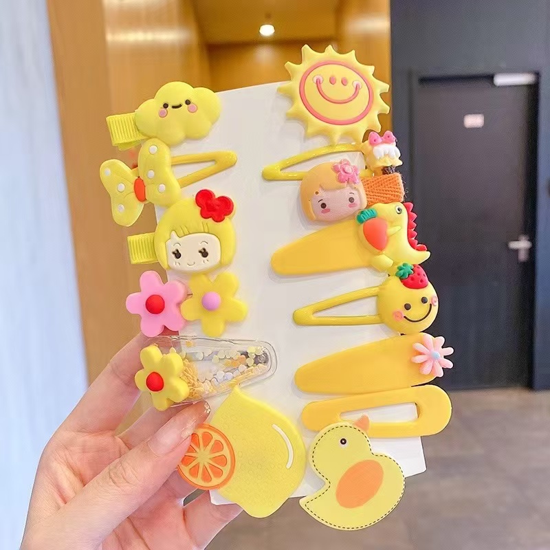 A 14-piece set of children's hair ties that won't hurt hair and look stylish. Girls can wear good hair bands and headwear. Girls can tie their hair in a ponytail with rubber bands detail image 6