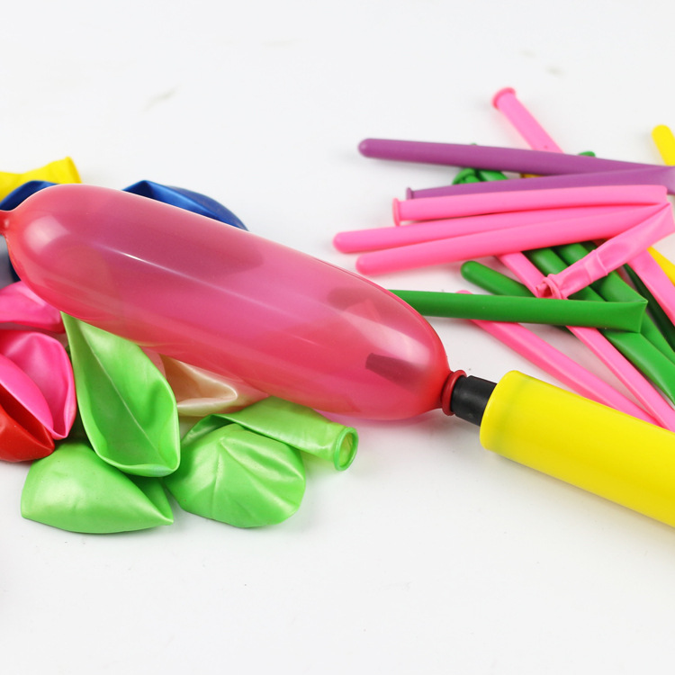Long strip balloons, round balloons, long strip magic balloons, variable-shaped balloons with pump sets, factory direct sales Specification drawing