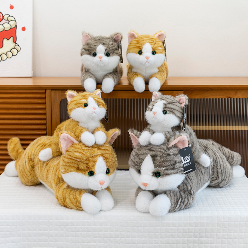 Authentic cute Papa Cat plush toy doll, cute little cat, soft pillow, cuddle doll, festival gift Application Scenario