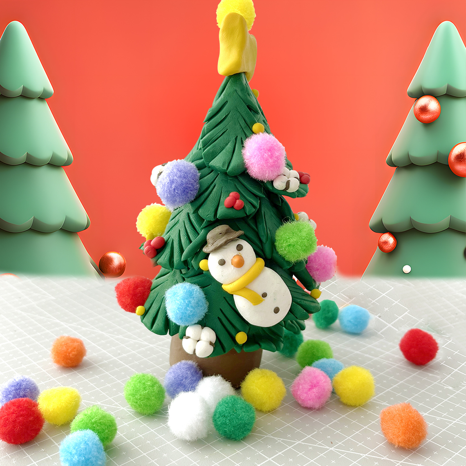 Soft clay 50-color and 24-color clay plasticine hand-held box earrings clay Amazon oven clay colored clay set Specification drawing