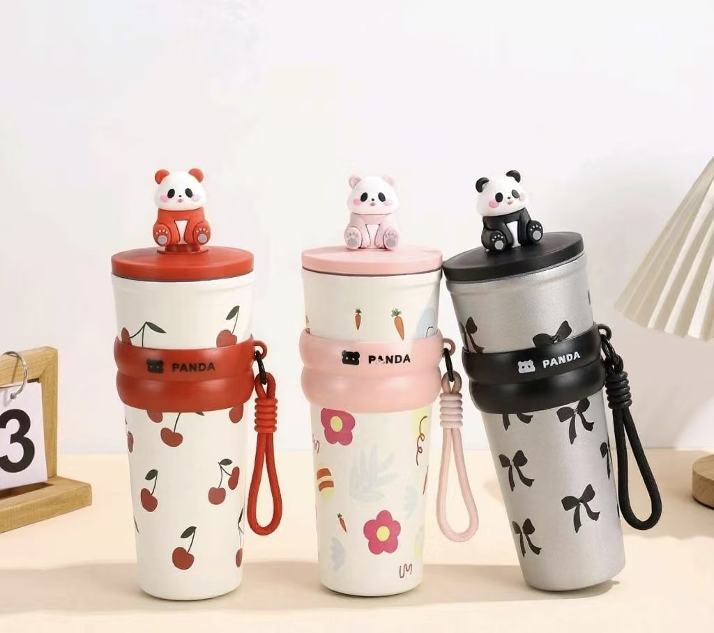 Cartoon panda figurine ice cube cup Item Picture