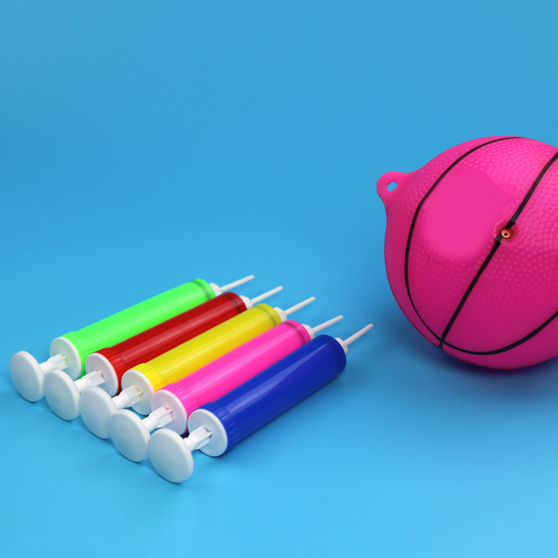Mini basketball air pump with air needle, mini air filling cylinder, small air cylinder wholesale, hand-pushed portable air cylinder full figure