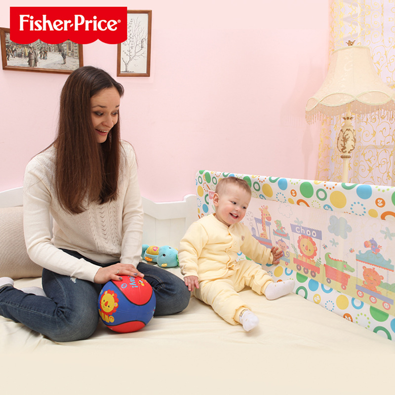 Fisher's bed guardrail, baby bedside guardrail, children's bed fence, 1.5-meter bed guardrail panel Item Picture