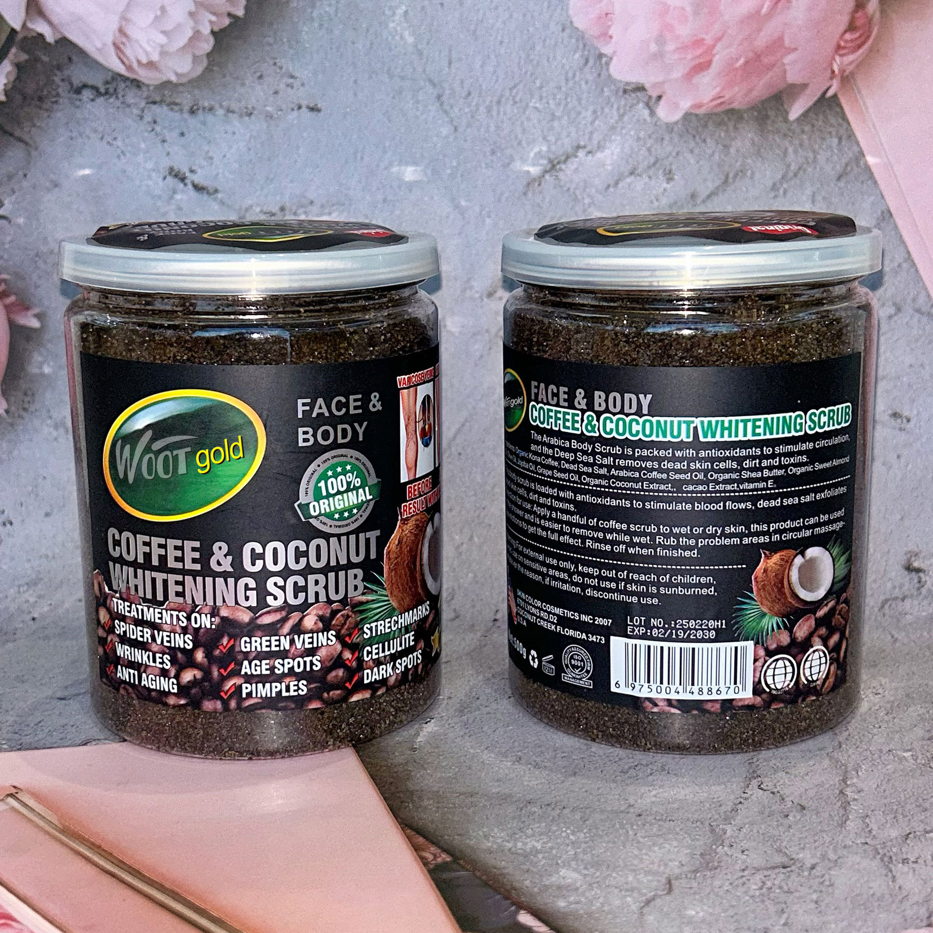 Cross-border can coffee scrub salt, full-body bath salt, exfoliating and chicken skin removal, bath salt 500g for export Application Scenario