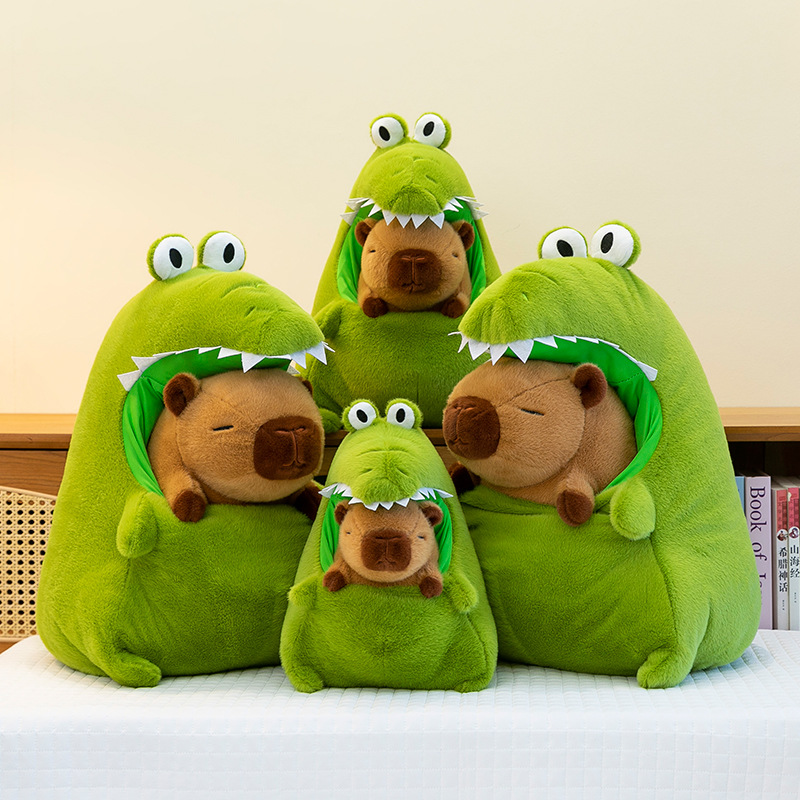 Creative crocodile doll, Kapibala plush toy, children's birthday gift, ugly and cute doll, Rag Doll Application Scenario
