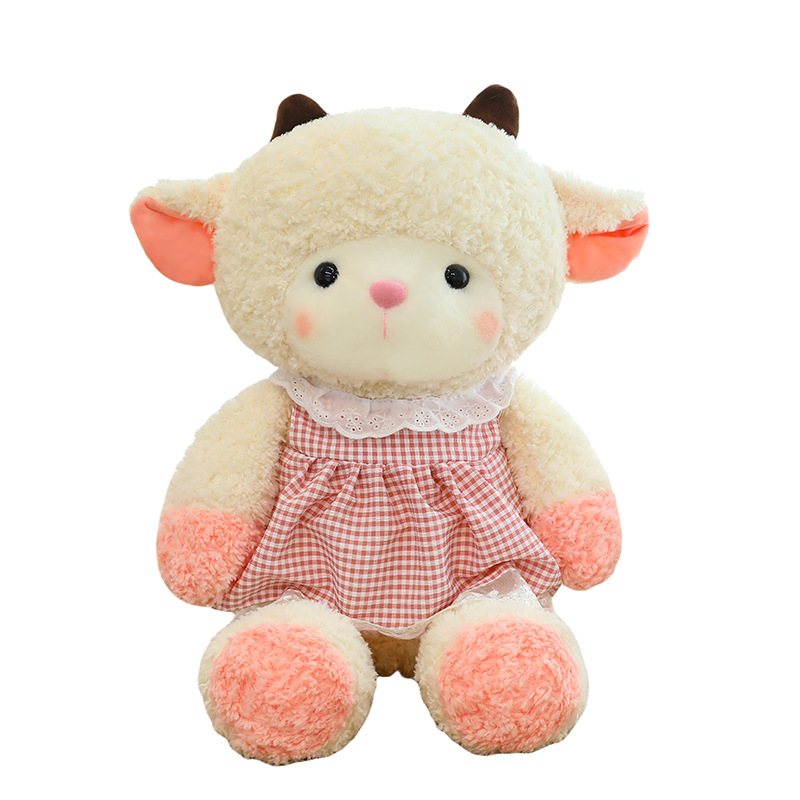 New cute pudding lamb figurine, soothing kitten plush toy, doll pillow, Valentine's Day gift for girls Item Picture