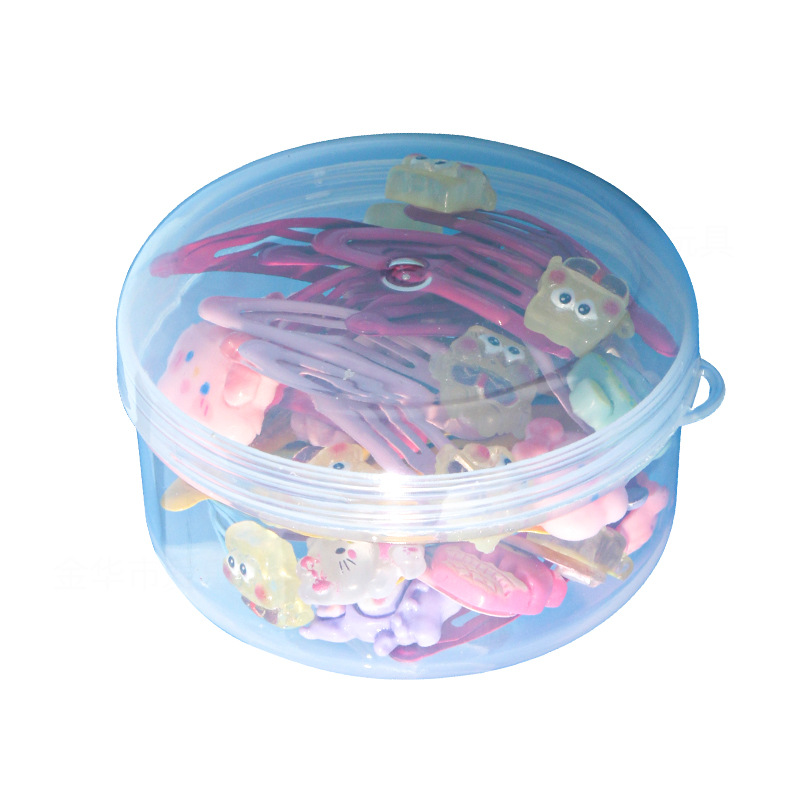 Factory wholesale of ear-hanging boxes, transparent plastic pp small round boxes, food and toy storage boxes, candy boxes, and crystal mud Item Picture