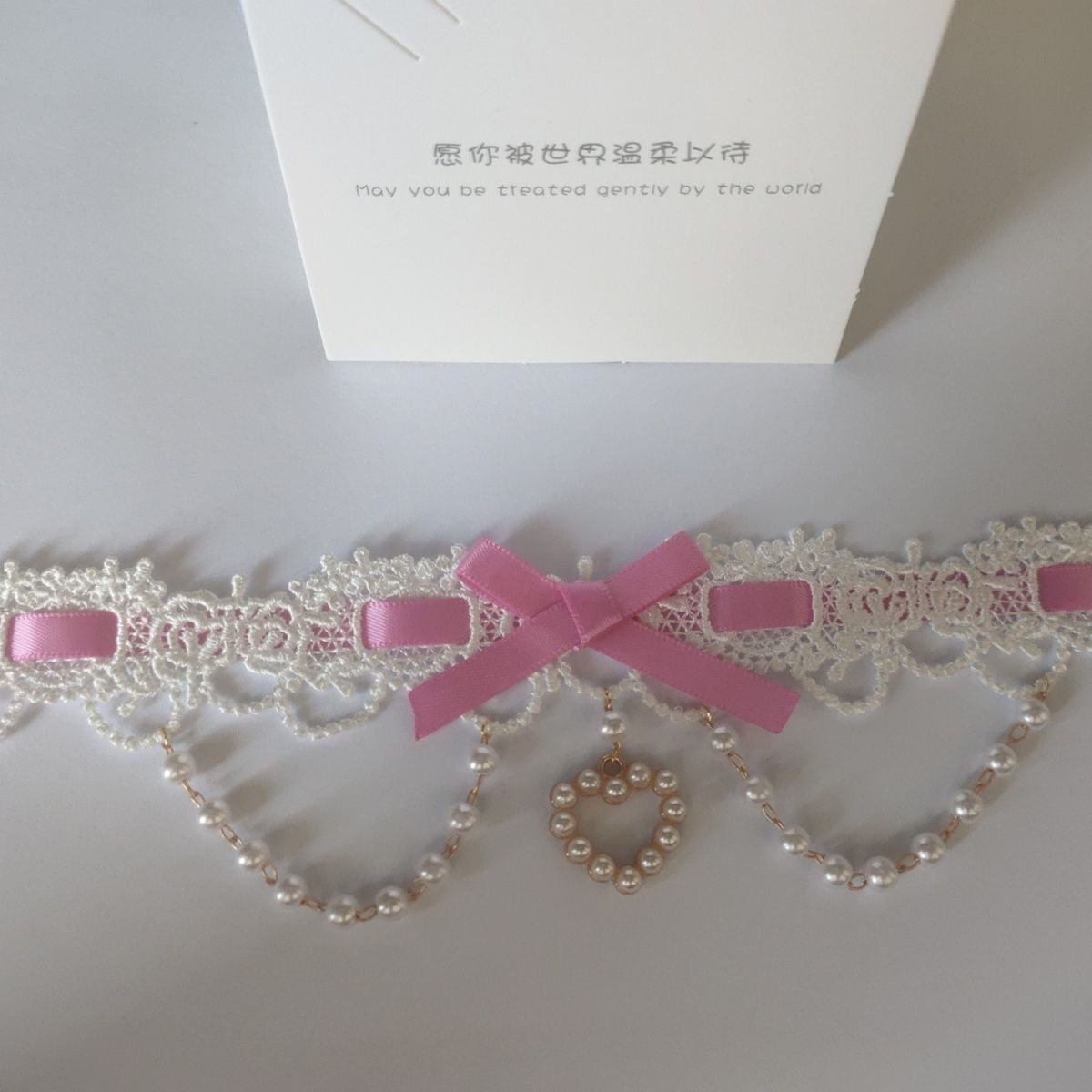 Lolita珍珠爱心马卡龙糖果色呲甜项链甜系列洛丽塔原创手作小物Lolita珍珠爱心马卡龙糖果色呲甜项链甜系列洛丽塔原创