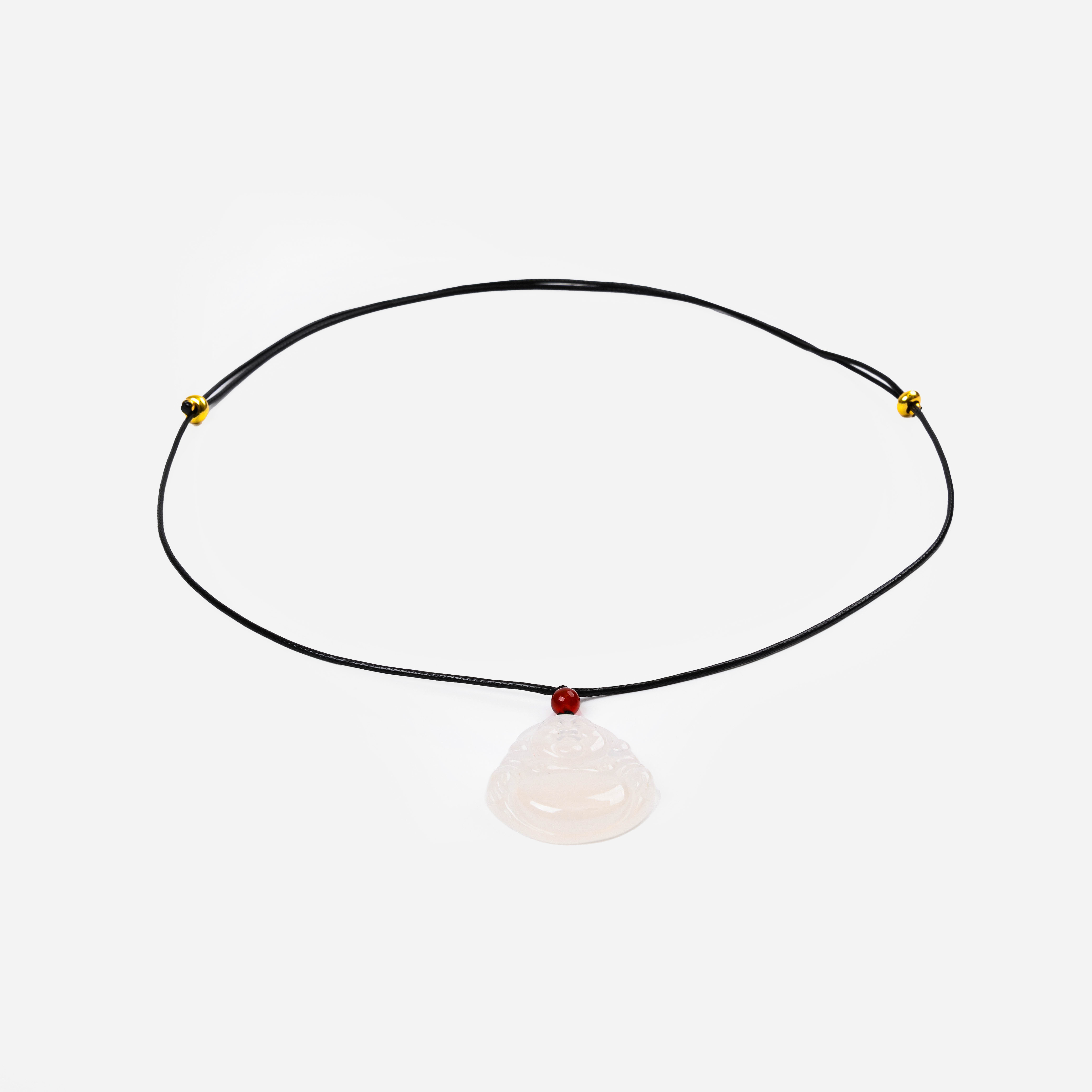 Leather rope necklace, rope pendant, hanging rope, black thin hanging rope pendant, rope gold pendant, special red rope neck hanging necklace details Picture