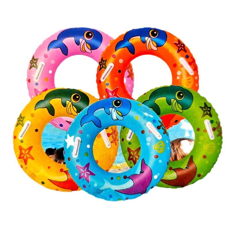 Wholesale Marine fish single-layer swimming rings, children's swimming rings, life buoys, armpit rings, PVC inflatable cross-border products are selling well Item Picture
