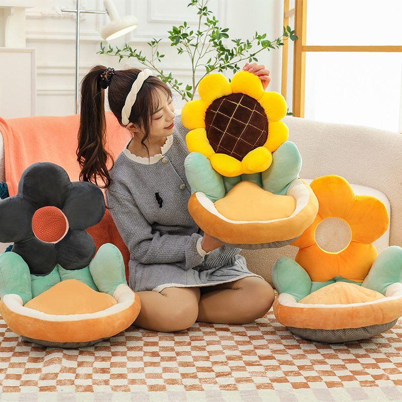 Cross-border new creative flower seat cushion, children's lazy sofa, bay window tatami seat cushion, kindergarten mat Specification drawing