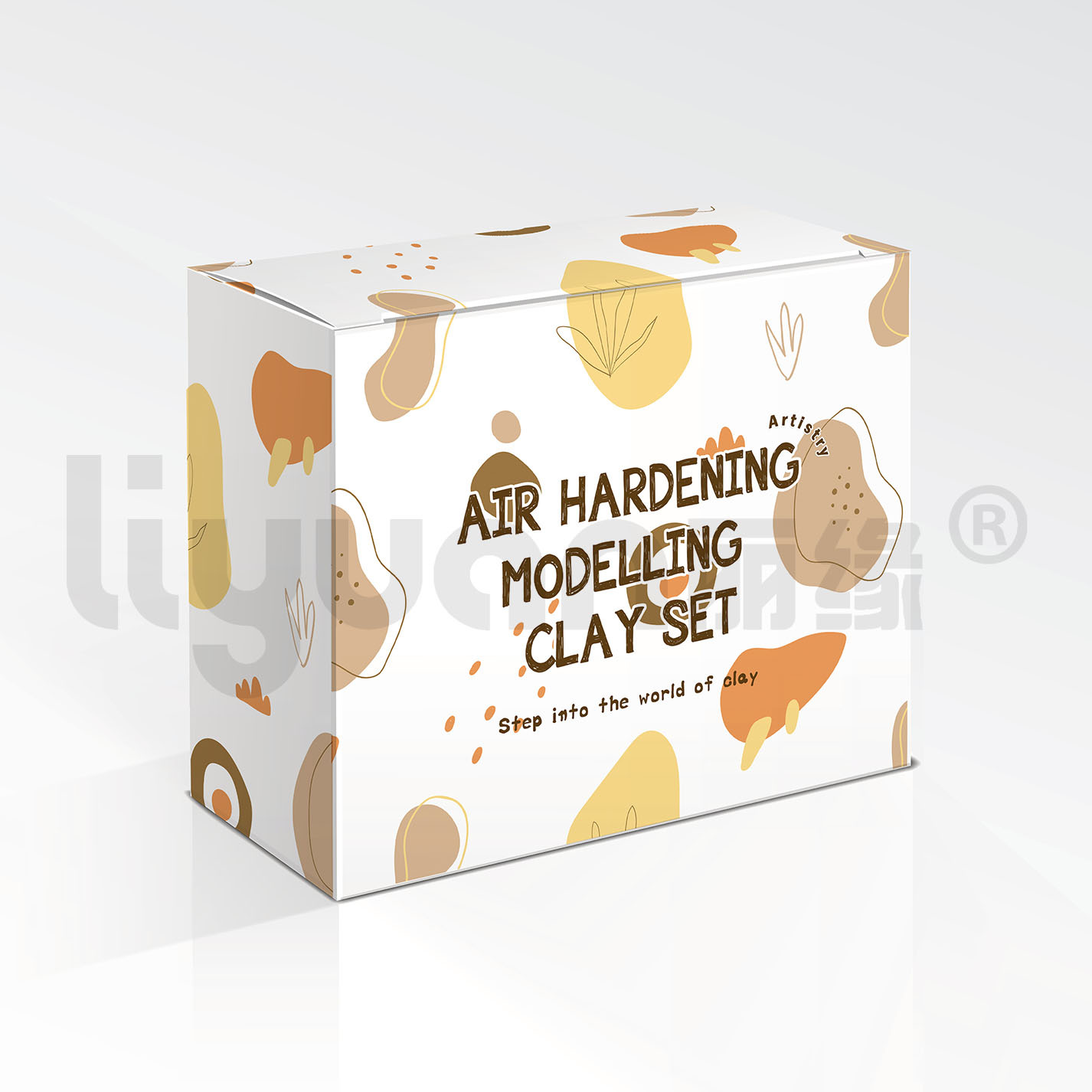Wholesale of cross-border stone plastic clay, no-baking air-drying clay, DIY children's handcrafted clay sculpture tools, color box sets Item Picture