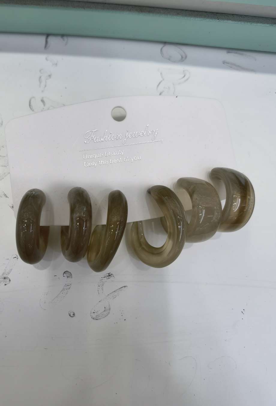 沙金树脂耳环新款时尚百搭项饰品女士首饰礼物各种颜色红色黑色粉色绿色咖啡色