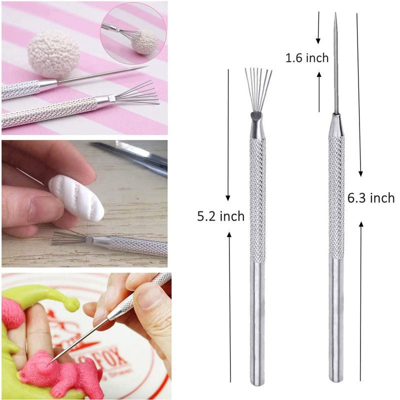 Ultra-light clay rubber colored clay mold tool set, complete set of puppet tools, handcrafted clay diy materials details Picture
