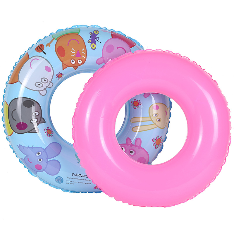 Factory wholesale children's cartoon swimming rings, baby and children's swimming learning equipment, armpit rings, PVC swimming rings Specification drawing