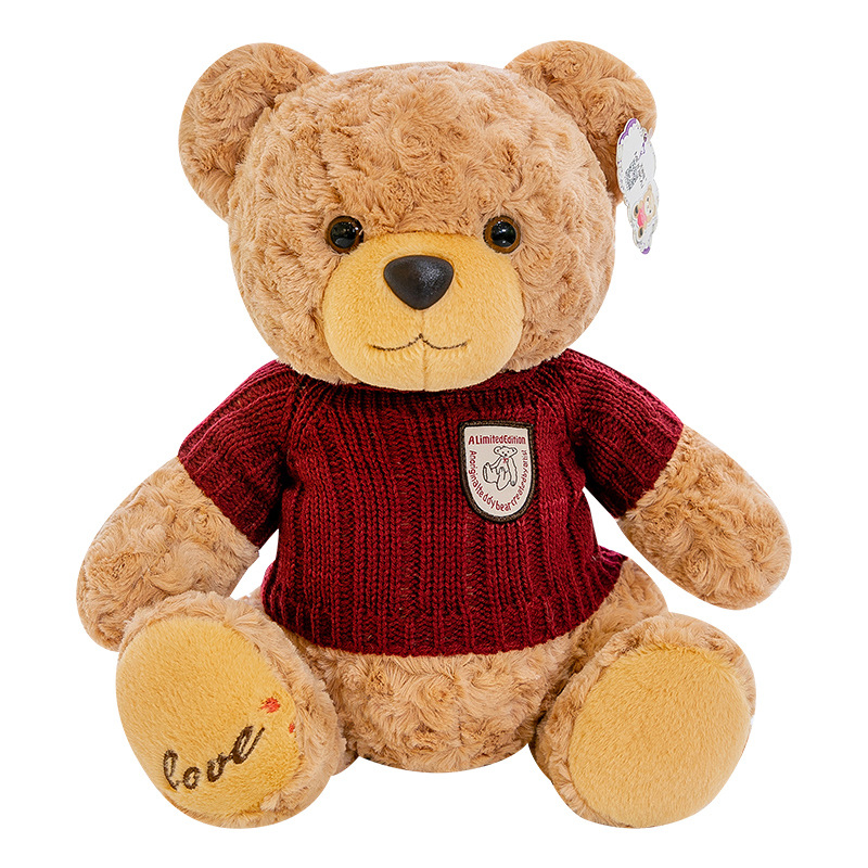 Sweater, teddy bear doll, plush toy, little bear doll, Rag Doll, throw pillow, birthday gift for girlfriend, Valentine's Day gift Item Picture