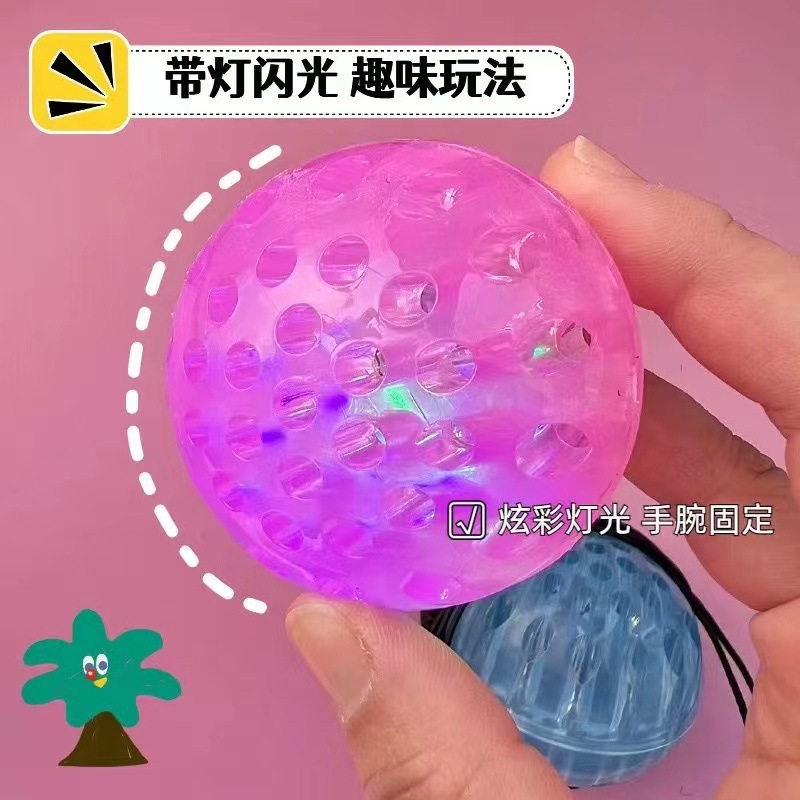Wrist elastic ball with rope, rubber swing ball, children's toy, wrist strength ball, throwing force ball, elderly people's boredom relief tool Application Scenario