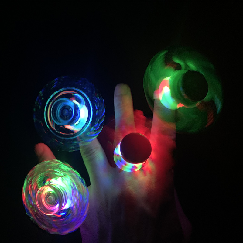 New luminous gyroscope ring, shining creative rotating fidget gyroscope, finger toy gift, cross-camera exclusive wholesale Specification drawing