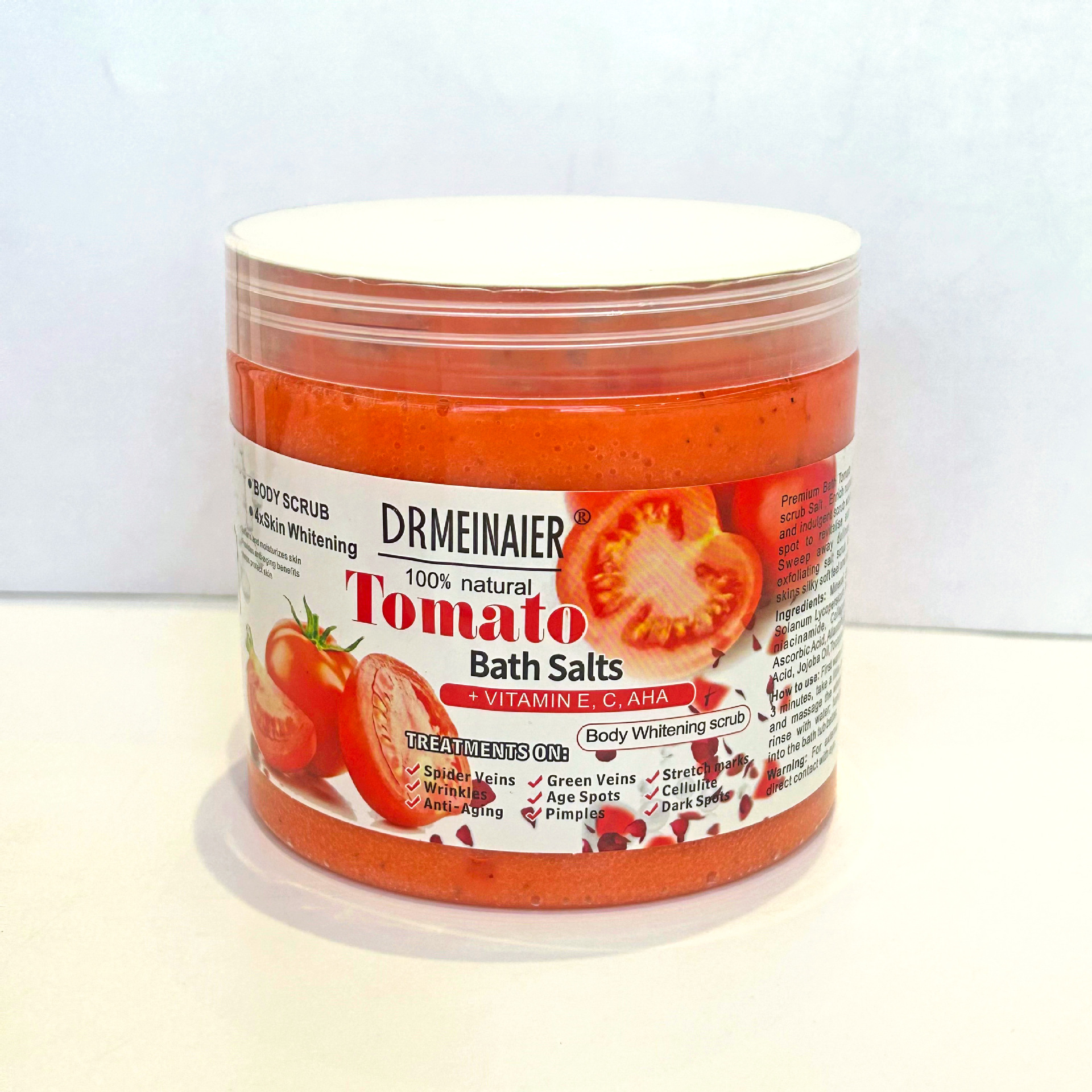 Cross-border trade tomato scrub bath salt 680g Foot bath salt Soaking foot salt Milk rose Lavender bath salt details Picture