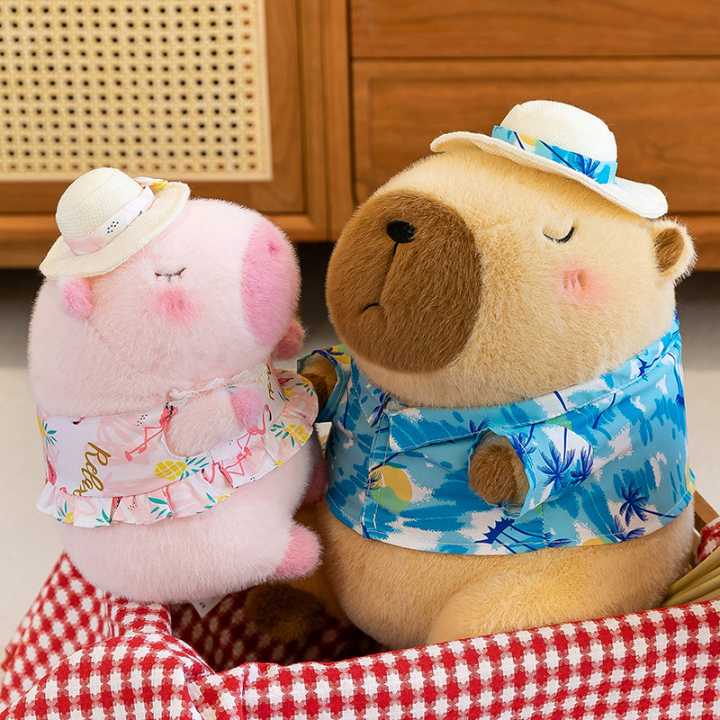 Cross-border Capibara dolls, capybara figurines, plush toys, cute dolls, birthday gifts, wholesale in stock details Picture