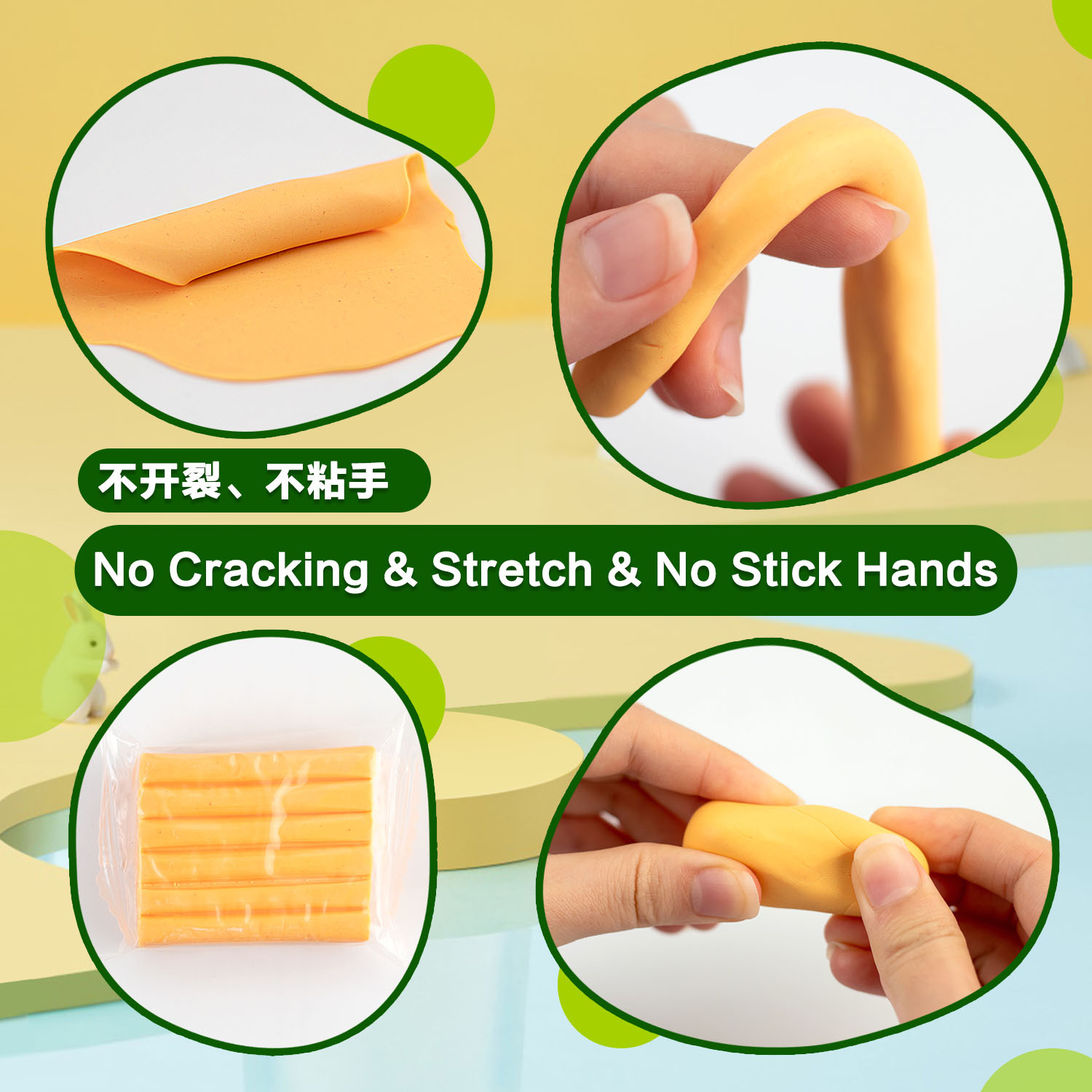 Soft clay 50-color and 24-color clay plasticine hand-held box earrings clay Amazon oven clay colored clay set details Picture
