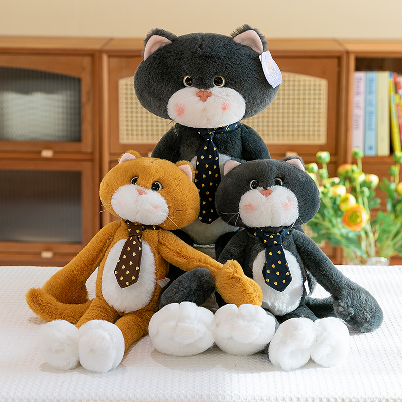 Cross-border simulated little black cat plush toy, black Geely cat doll, children's soothing doll, birthday gift Application Scenario