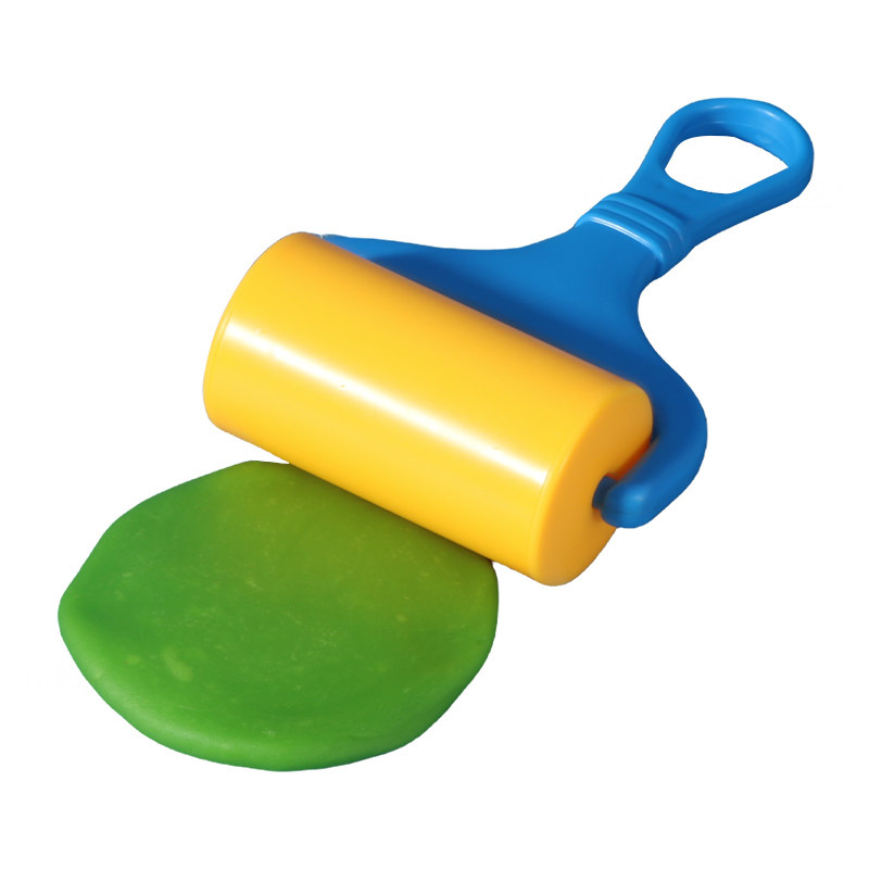 6 sets of roller pusher children's toys, plasticine, colored molds, DIY handmade colored clay, clay tools, knives Item Picture