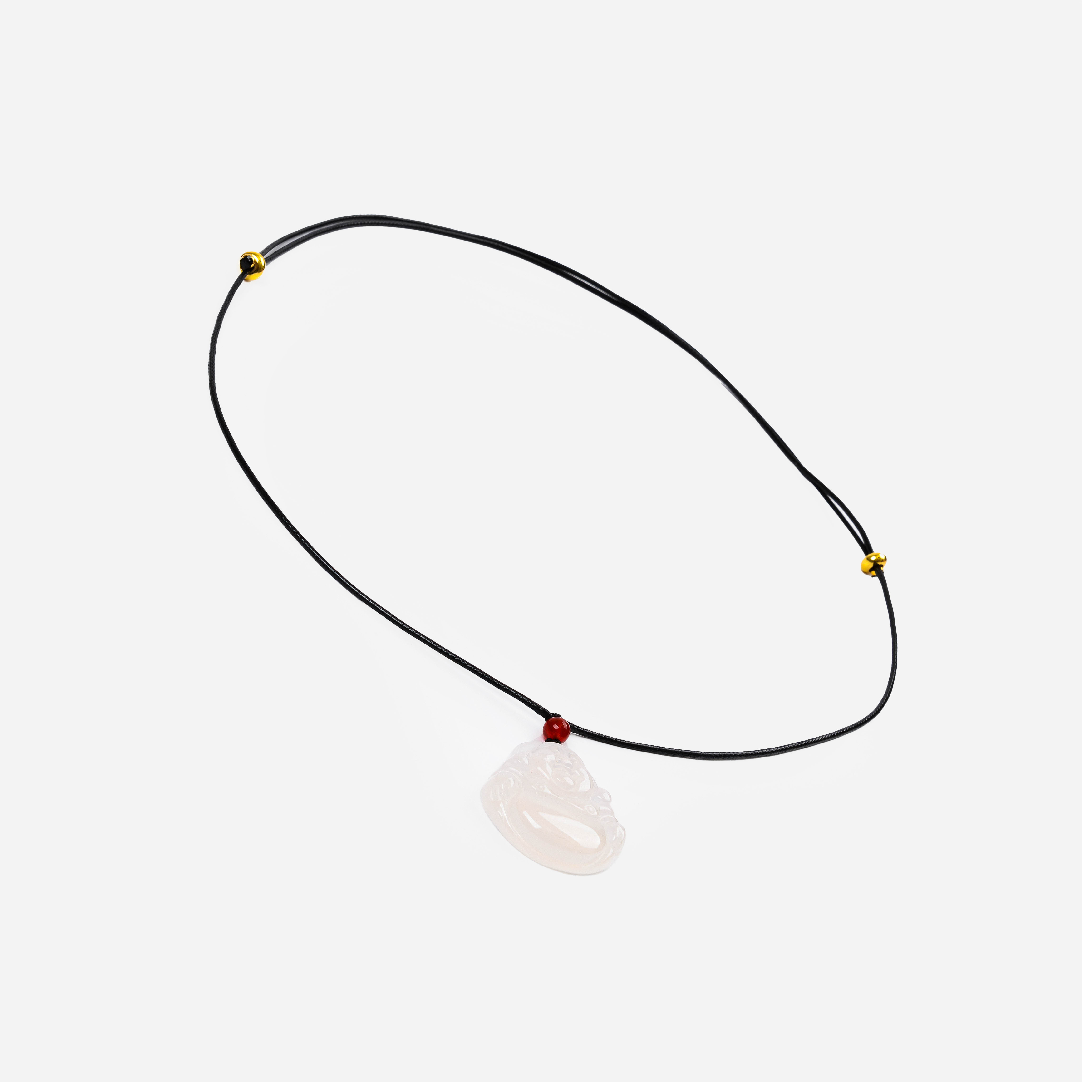 Leather rope necklace, rope pendant, hanging rope, black thin hanging rope pendant, rope gold pendant, special red rope neck hanging necklace Specification image