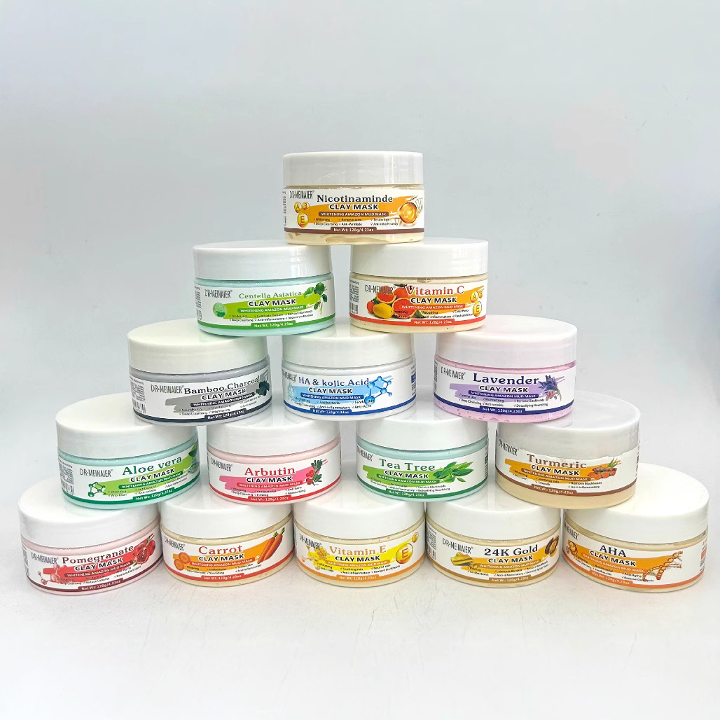 Cross-border Vitamin E and Vitamin C Facial Mud Mask 120g Hydrating, Moisturizing and Nourishing Hyaluronic Acid Mask Cream full figure