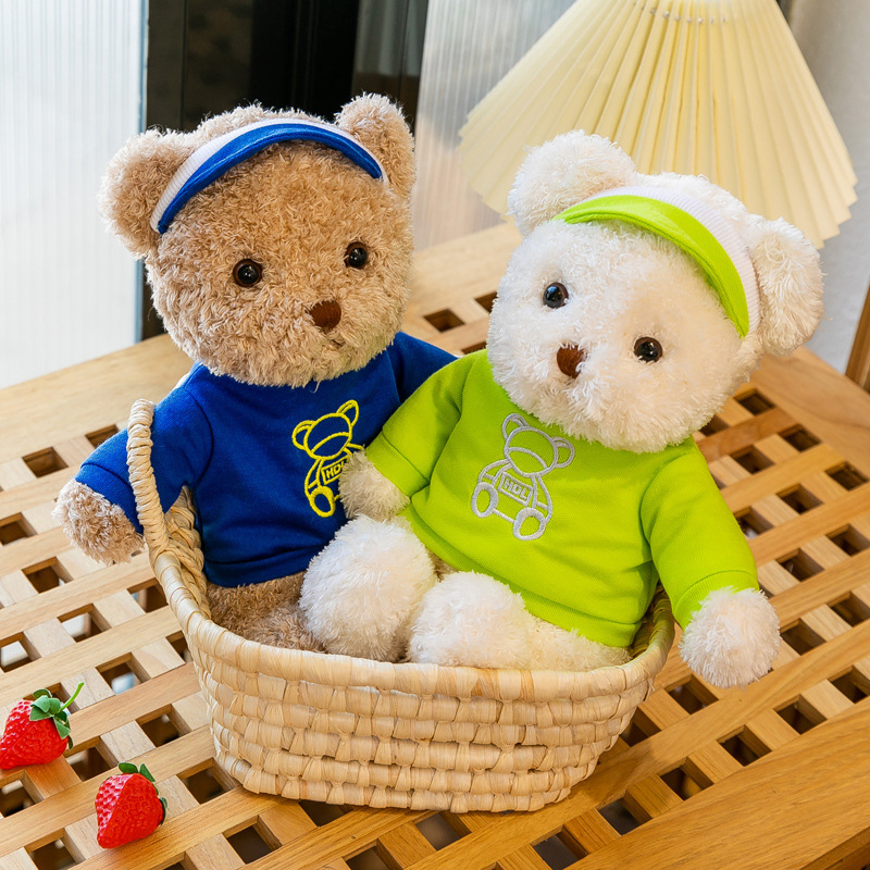 Cartoon bear, popular plush toy, dressing bear doll, children's soothing doll, decorative gift and display item details Picture