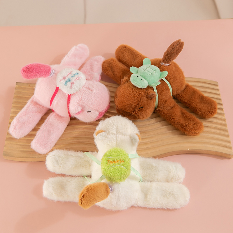 In stock: Cross-border drawstring, rotatable tail, Kapipala Papa ring, capybara doll, bracelet, plush toy full figure