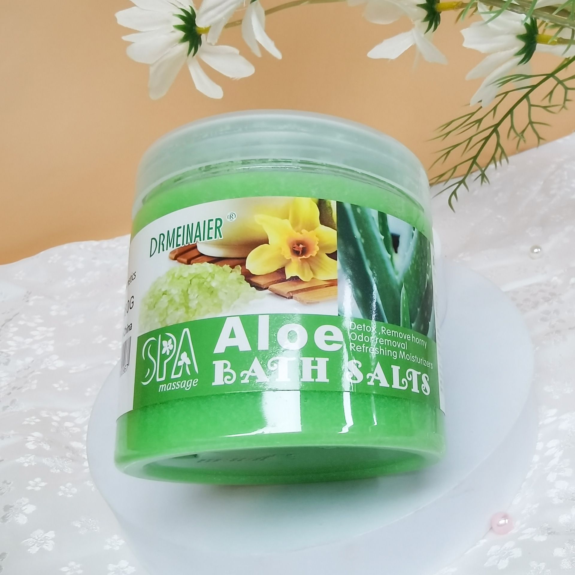 Foreign trade arbutin Scrub, Aloe Bubble Bath, Wet salt, Exfoliating and rejuvenating skin, Mud Cream, Lavender Scrub salt Application Scenario