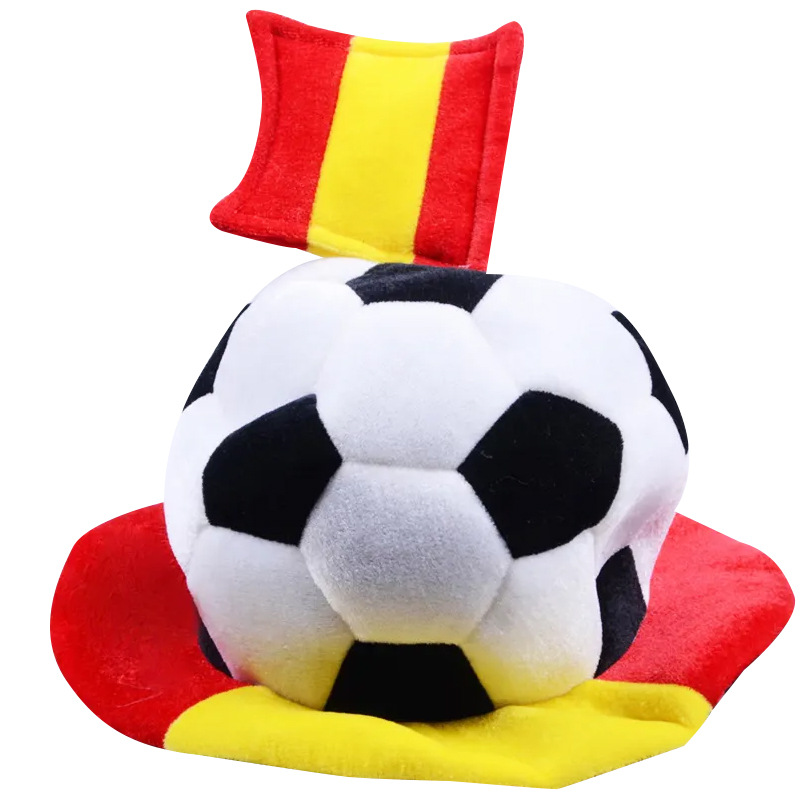 Chuangdong Flag 2026 World Cup fan Products: Velvet high hat, football-shaped flag hat, cheering props details Picture