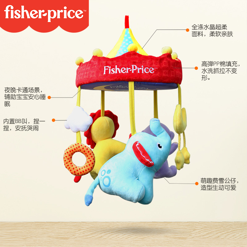 Chen Tai Newborn Baby Comfort Bed, Bell Music Rotating stroller, hanging piece, plush fabric headboard Application Scenario
