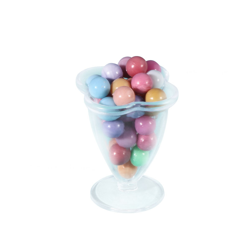 Wholesale ultra-light clay cups, simulated ice cream sundae cups, cream glue diy ice cream cups, food and play cups 6-piece set Item Picture