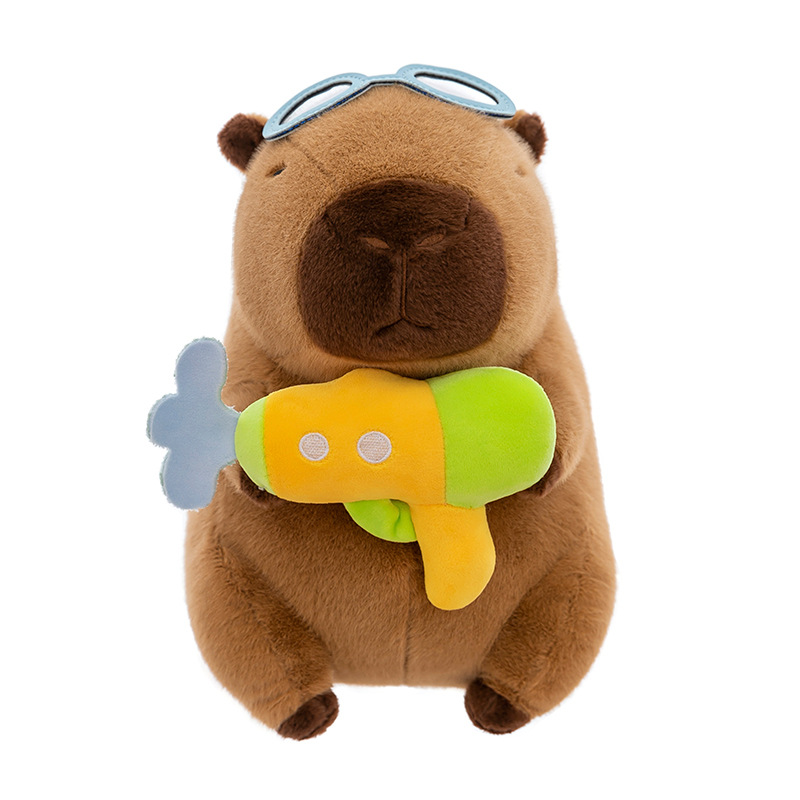 New cute pilot Capybara diving series plush toys, Kapibalagong plush toys, children's birthday gifts Item Picture