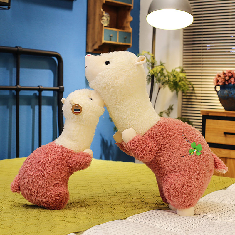 Creative alpaca plush toys, cute and playful alpaca girls' sleeping cushions, Qixi Festival gifts, street stall supply details Picture