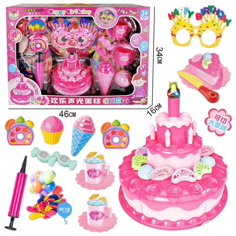 Free shipping for children's kitchen role-playing, water stove, storage refrigerator, large gift box, kitchen and dining education and training gifts, toys Specification drawing
