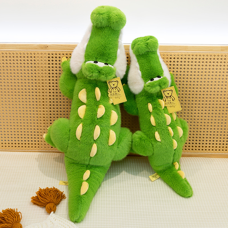 Creative cartoon Papa crocodile plush toy doll, cute crocodile male and female sleeping pillow doll gift Application Scenario