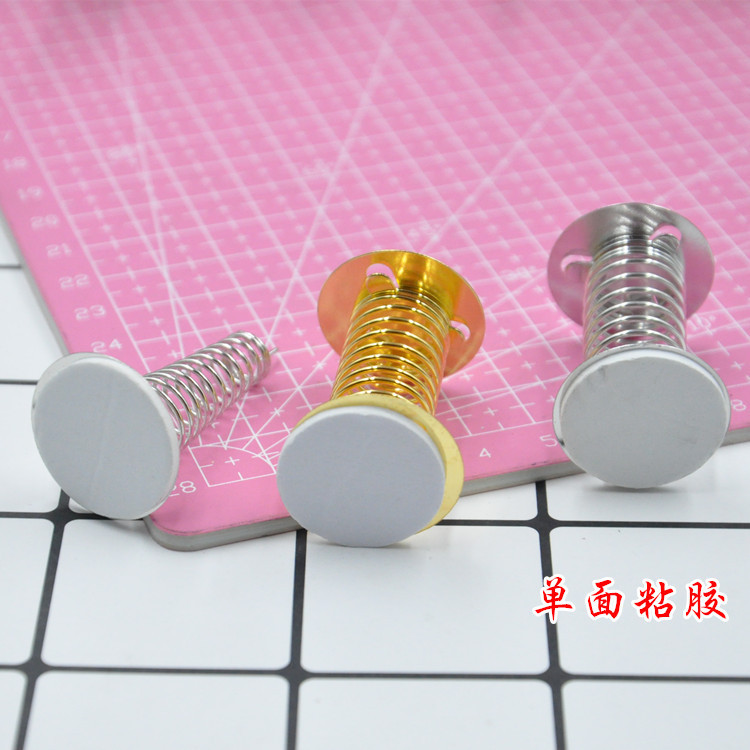 Soft clay colored clay spring base with self-adhesive snowflake clay ultra-light clay spring base pointed and flat head accessories details Picture