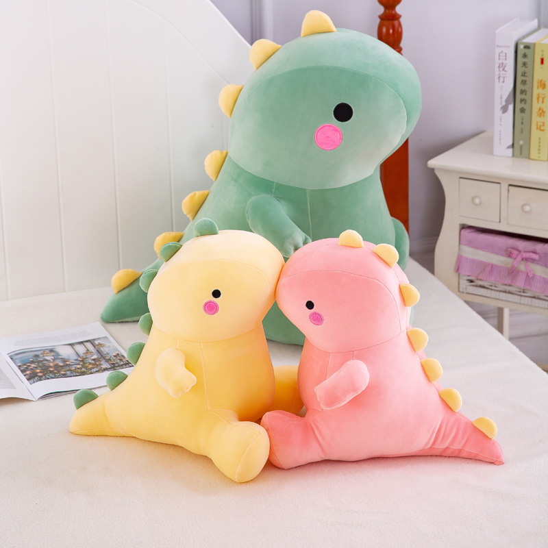 Creative dinosaur plush toy figurines, bed sleeping cushions, children's stuffed dolls, birthday gifts, one-click consignment Specification drawing