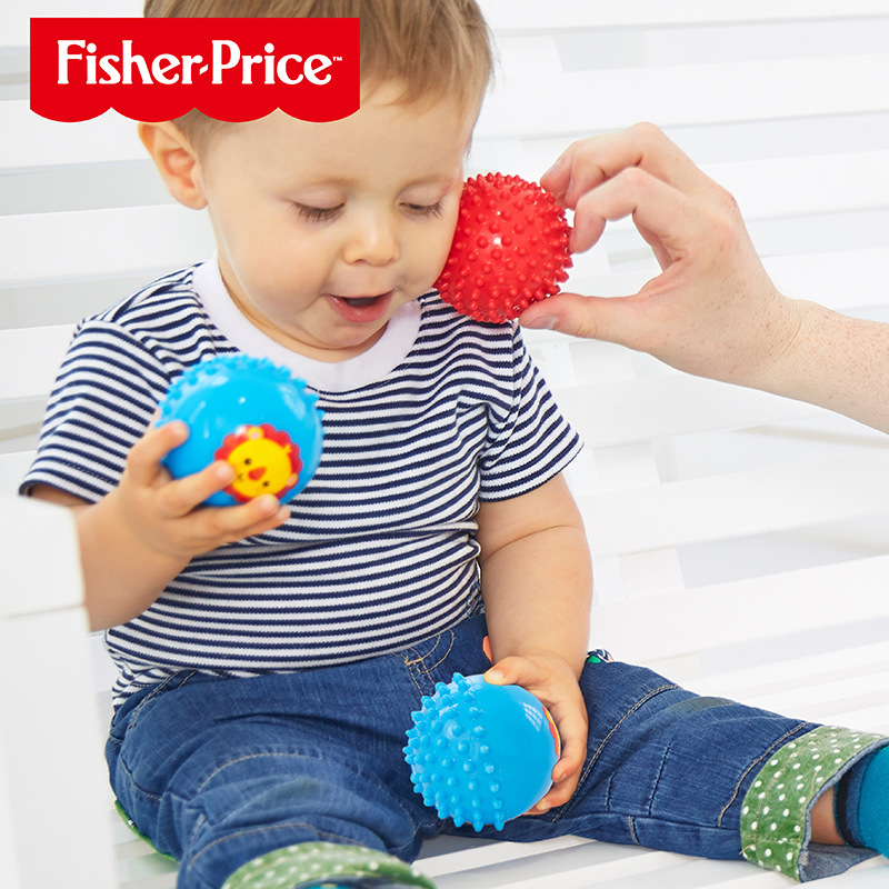 Chen Tai F0908 Baby Massage Training Ball, Baby Hand-Grabbed Ball, Leather Ball, Baby Toy Gift Box details Picture